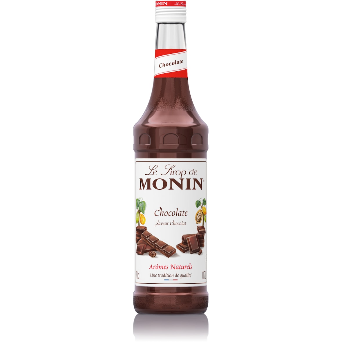 MONIN - Sirop Saveur Chocolat 70 cl pour boissons chaudes, culinaire ou dessert drinks