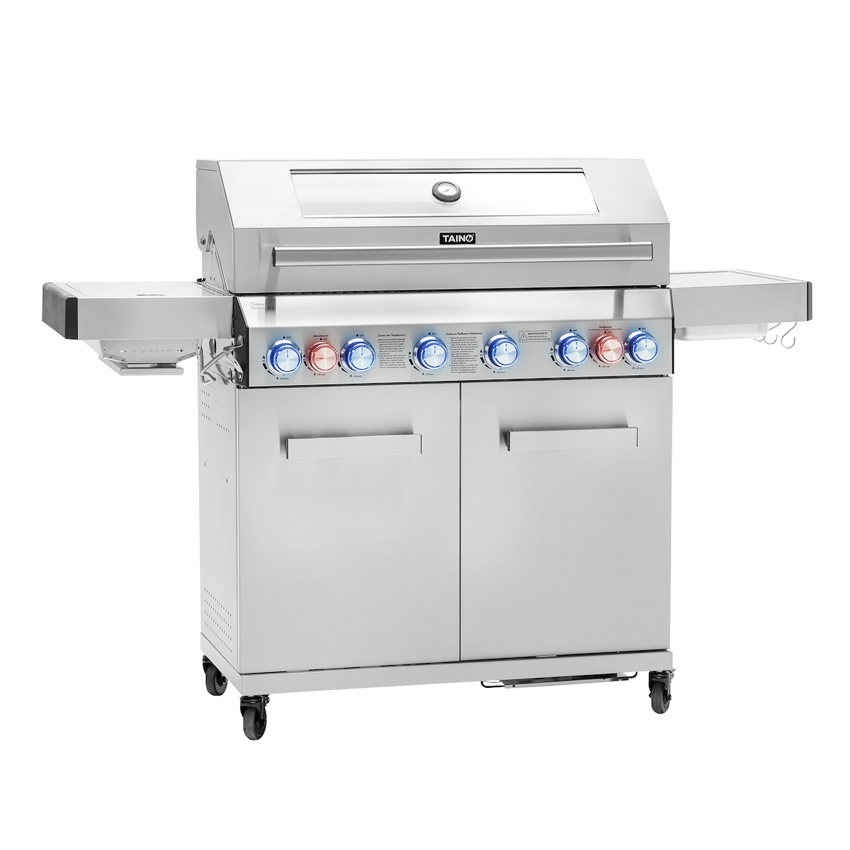 TAINO PLATINUM YAMARA 6+2 Gasgrill Edelstahl 6 Brenner Sear-Burner Backburner