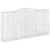 thumbnail of vidaXL Gabionen mit Hochbogen 2 Stk. 400x50x200/220cm Verzinktes Eisen