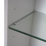 thumbnail of Armario de pared HWC-B19, armario midi armario alto muebles de baño, alto brillo 150x30cm ~ gris