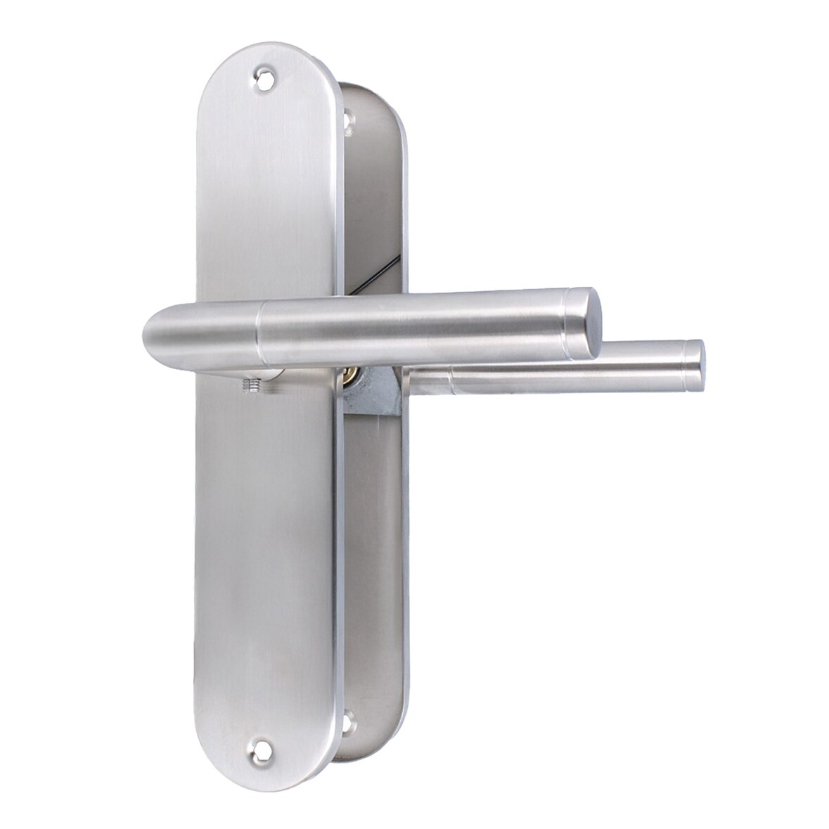 Türbeschlag Edelstahl Langschild – Türdrücker inklusive Zubehör - Blindschild