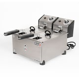 thumbnail of Romux® Fritadeira Elétrica Industrial 3+3 Litros Dupla de Bancada | Fritadeira Profissional Aço Inoxidável 5000 W com Termostato Alta Precisão