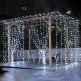 thumbnail of WellHome - Weihnachtsbeleuchtung mit 1000 kaltweißen LEDs und 8 Lichtsets - 20m lang