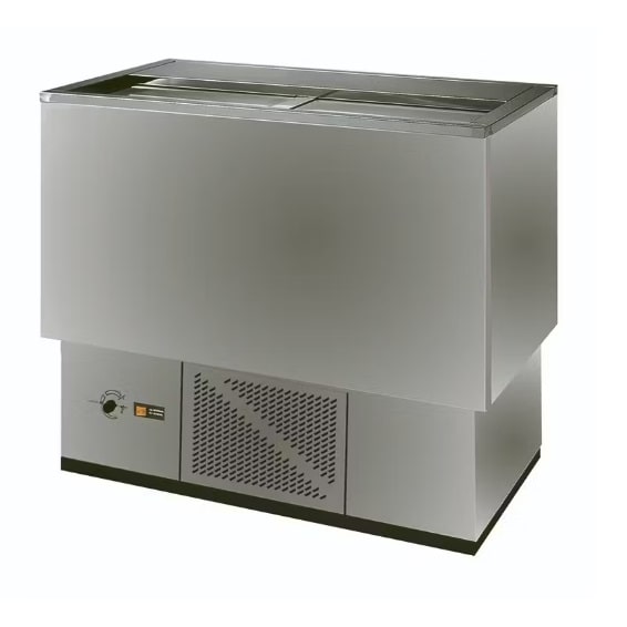 Botellero refrigerado bar, acero  inox. 2 puertas, largo 100 cm. Yostin®