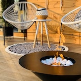 thumbnail of Lareira a bioetanol com braseiro de jardim redondo para exterior SANTORINI Preto d.60