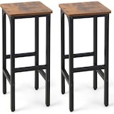 thumbnail of COSTWAY 2er-Set Barhocker, Tresenhocker mit Fußstütze, Küchenhocker bis 150 kg, Bistrohocker Barstühle für Zuhause