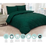 thumbnail of DoubleDry 2 in 1 Dekbed 240x200 - Lits Jumeaux wasbaar dekbed zonder overtrek - donker groen