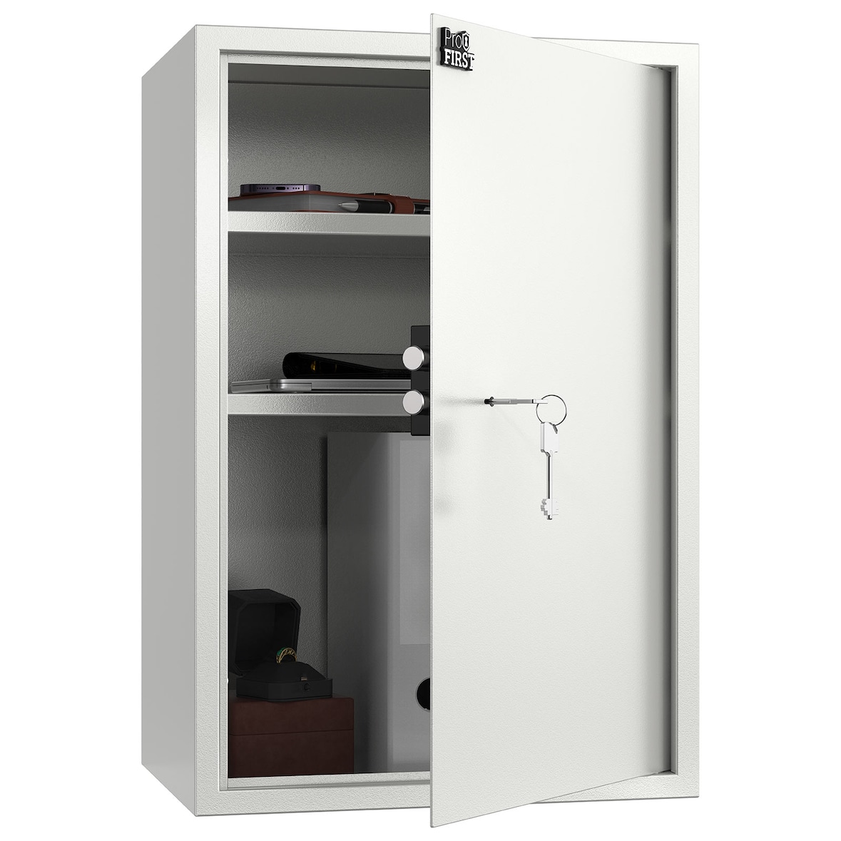 Profirst Möbeltresor Guardian 5 Doppelbartschloss Silber