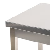 thumbnail of Romux® Edelstahltisch für Gastronomie Zentraltisch ohne Regal 800x700x850 mm Zerlegbar | Arbeitstisch aus Edelstahl Korrosionsbeständig