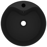 thumbnail of vidaXL Wastafel met overloop 36x13 cm keramiek matzwart