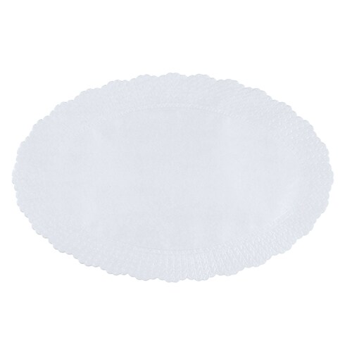 Papstar Plattenpapiere oval 36,5 cm x 23,5 cm weiß, 10 x 500 Stück