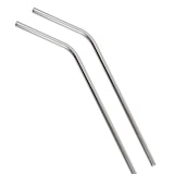 thumbnail of Paille Inox Courbée - Hauteur : 24 cm Diamètre : 6 mm x 100 Mondo Déco