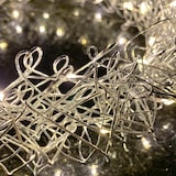 thumbnail of 40 LED Hängekranz / Tischkranz Metall Ø30cm warmweiß