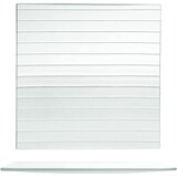 thumbnail of H&H Confezione 6 Piatti Quadri Striped Vetro Reciclato, Trasparente, Cm 25x25