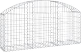 thumbnail of vidaXL Gabione mit Hochbogen 150x30x60/80 cm Verzinktes Eisen