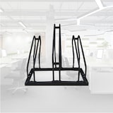 thumbnail of BRASQ Fietsenrek voor 3 Fietsen - Fietsentandaard - Fietsrek - Fietsbeugel voor Vloer Inclusief bevestigingsmateriaal - Zwart