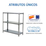 thumbnail of SimonRack Metallregal, 900x1100x500 mm, 3 Ebenen, Metallboden, 200 kg Biegepunkt, Verzinkt - Simonclick