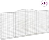 thumbnail of vidaXL Gabionen mit Hochbogen 10Stk. 400x30x180/200cm Verzinktes Eisen