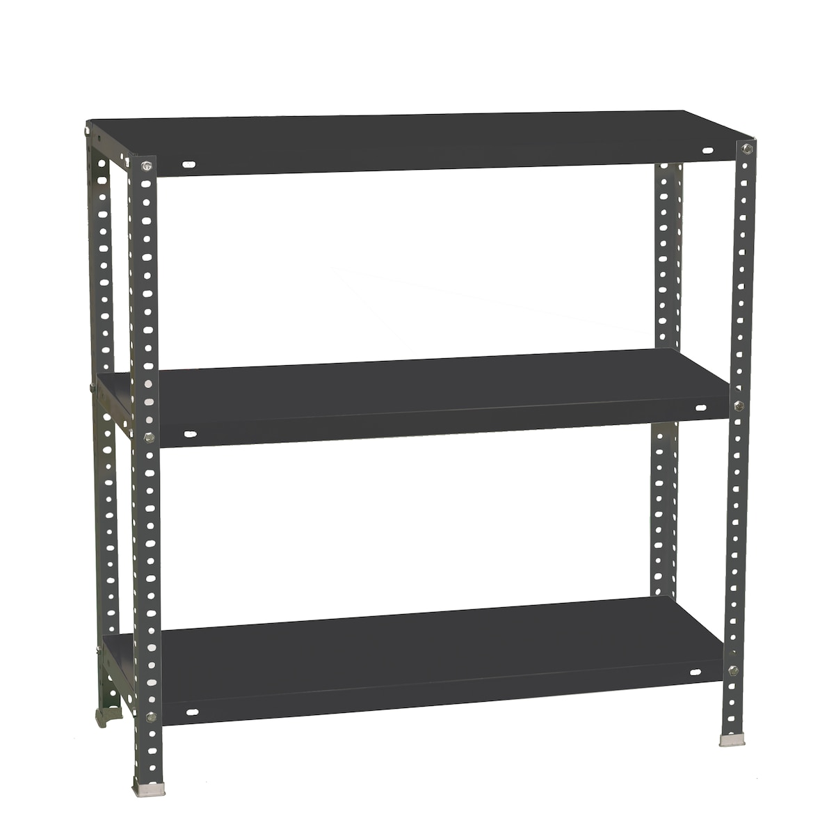SimonRack Metallregal mit Schrauben 1000x1000x300 mm, 3 Böden, 100 kg Biegepunkt, Anthrazit - Comfort