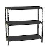 thumbnail of SimonRack Metallregal mit Schrauben 1000x1000x300 mm, 3 Böden, 100 kg Biegepunkt, Anthrazit - Comfort