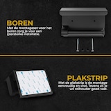 thumbnail of HGMD WC Rolhouder met Plankje - Zwart - Zelfklevend / Boren / Zonder Boren - Toiletrolhouder zwart - Toiletrolhouder zonder boren