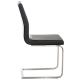 thumbnail of Décoshop26 - Sillas de comedor x2 diseño moderno PVC negro estructura de acero inoxidable 10_0007402