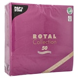 thumbnail of 500 Servietten lila `ROYAL Collection` 1/4-Falz 40 x 40 cm Stoffoptik