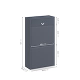 thumbnail of LUQE 4 Anthrazit - 60 L (4 x 15L)  Abfalltrennsystem, Abfalltrenner, Recycling,  Mülltrenner, Abfalleimer, Mülleimer, Abfallsammler, Wertstoffsammler