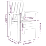 thumbnail of vidaXL Gartenstühle 2 Stk., Gartensessel Stapelbar, Gartenstuhl mit Armlehnen Rückenlehne, Stapelstuhl Holzstuhl Stuhl, Massivholz Teak