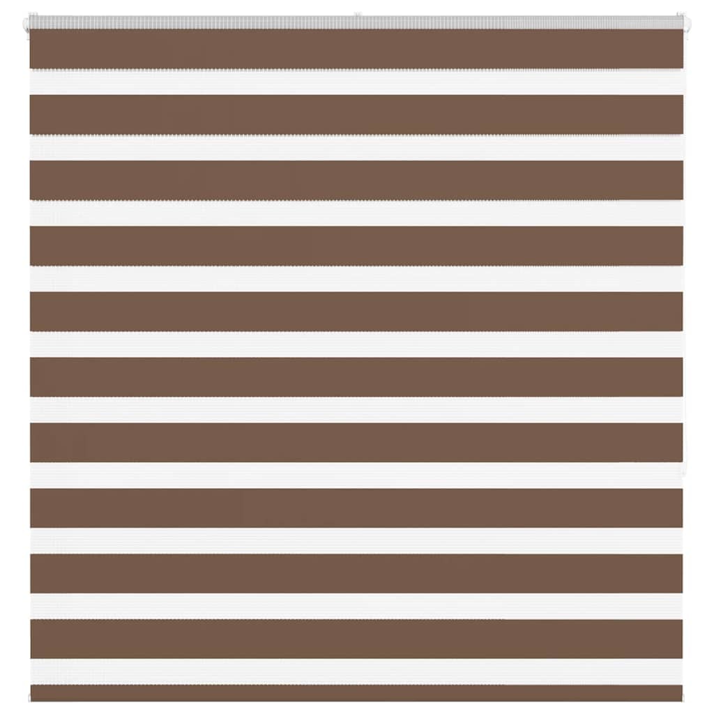 vidaXL Doppelrollo Braun 140x150 cm Stoffbreite 135,9 cm Polyester
