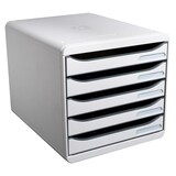 thumbnail of Exacompta 309740D 1x Ablagebox mit 5 Schubladen für DIN A4+ Dokumente Big Box Plus Office Lichtgrau