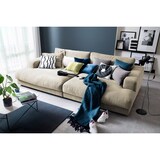 thumbnail of Sofá grande KAWOLA MADELINE de tela blanca crema