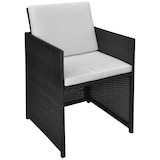 thumbnail of vidaXL 13-tlg. Garten-Essgruppe mit Auflagen Poly Rattan Schwarz