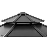 thumbnail of Cederhouten tuinhuisje EGGI - 396cm x 396cm, antraciet