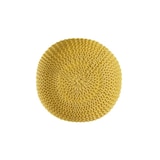 thumbnail of PREMIUM Sitzhocker Pouf  ø 45cm  Strickpouf Indoor u. Outdoor - pflegeleicht & nachhaltig : gelb - freesia