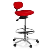 thumbnail of Kruk / draaikruk / werkstoel WORK MF rood hjh OFFICE