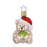 thumbnail of Christbaumschmuck 7cm Glasfigur Teddybär Weihnachtskugeln Weihnachtsbaumschmuck