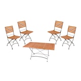 thumbnail of 5-tlg. Gartengruppe Sitzecke Tischgruppe Garten Tisch Klappstuhl