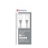 thumbnail of Verbatim USB-C auf USB-C Edelstahl-Synchr.- und Ladekabel USB 3.1 GEN 2 30 cm