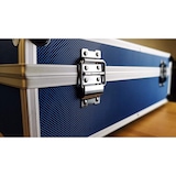 thumbnail of Transportkoffer blau mit Aluminiumrahmen 440x300x130mm Alukoffer Würfelschaum