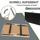 thumbnail of Multifunktionstisch 3er-Set 100 x 60 cm Tapeziertisch 90kg Gesamtbelastung höhenverstellbar Camping