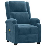 thumbnail of vidaXL Elektrischer Massagesessel Blau Samt
