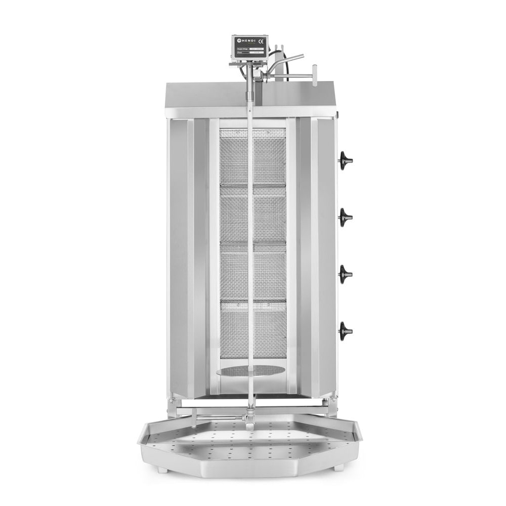 HENDI Kebabgrill gas , Profi Line, 230V/16W, 13kW, 735x745x(H)1110mm