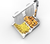 thumbnail of METRO Professional Dubbele infrarood warmtelamp GWL2000, aluminium, 500 W, in hoogte verstelbaar, temperatuurbereik: 65-85°C, zilver