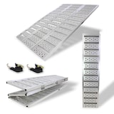 thumbnail of DREIBREIT by TRUTZHOLM 3-fach Auffahrrampe klappbar 175cm Tragkraft 1020kg Alu grau gelocht gerillt Verladerampe Rampe