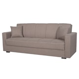 thumbnail of Divano Letto 3 Posti Con Contenitore Moderno Salvaspazio Con Meccanismo Click-Clack E Imbottitura A Molle Design Moderno 214 x 80 x 87 Cm Grigio
