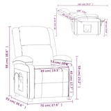 thumbnail of vidaXL Massagesessel Dunkelgrau Samt