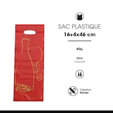 thumbnail of Tasche 2 Plastikflaschen HDPE rot ausgeschnittene Griffe 16 + 4/4 x 46 cm pro 1000 - Gimex