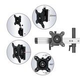 thumbnail of HFTEK®  Tisch Stand -Monitorhalterung für 3 Bildschirme 15 – 27 Zoll