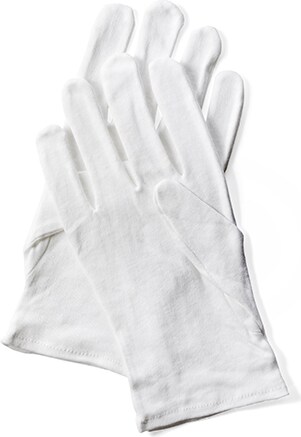 24 X Baumwollhandschuhe weiss Größe M